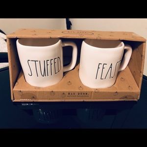 NWT RAE DUNN STUFFED & FEAST MUGS ARTISAN